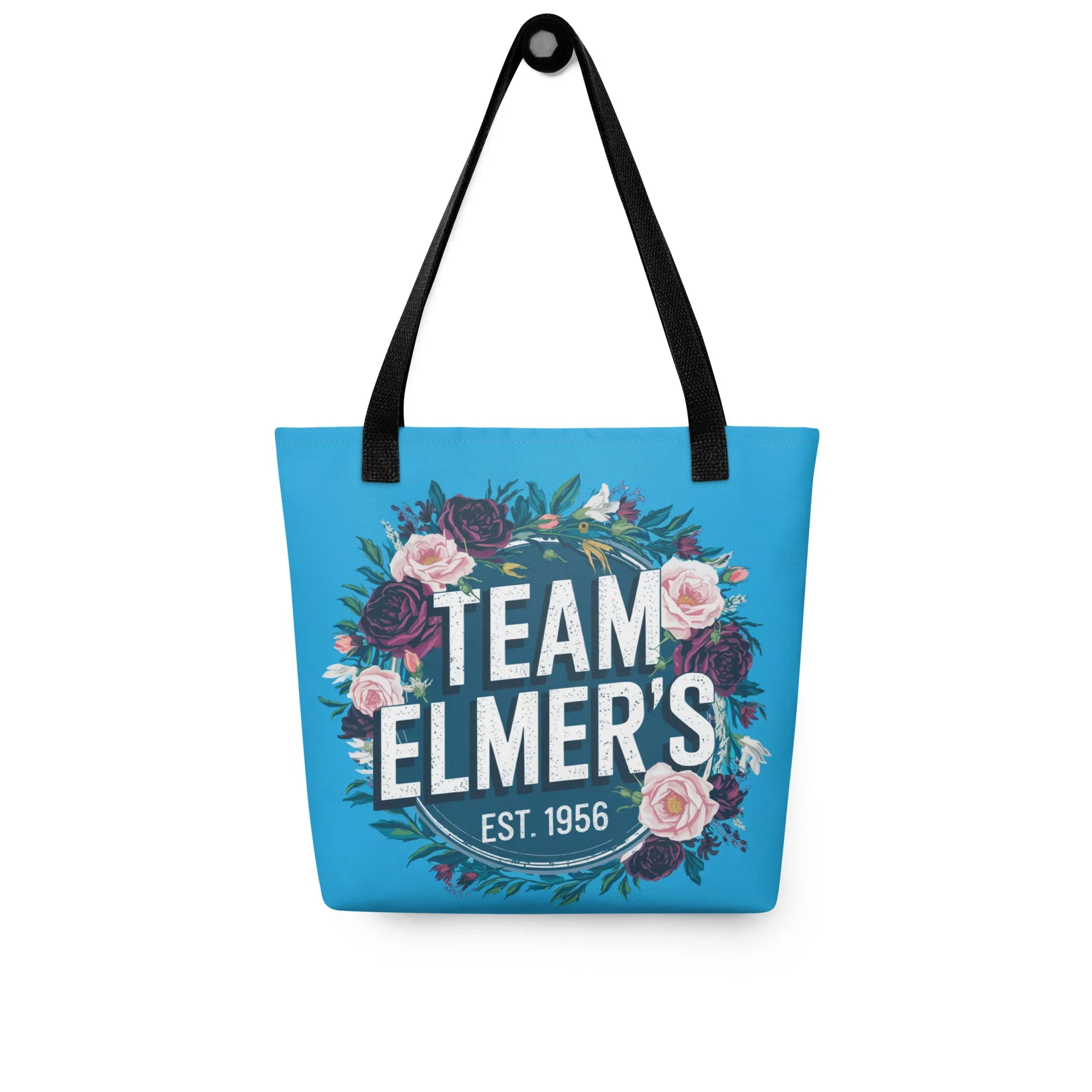 Team Elmer's Floral Wreath Tote Bag