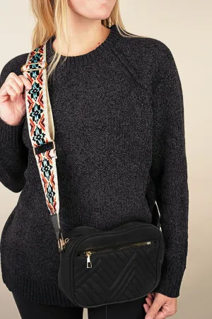 Teton Trail Guitar Strap Black Dani Crossbody