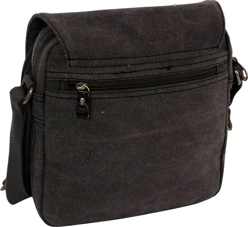 Troop Black Cotton Classic Flight Bag