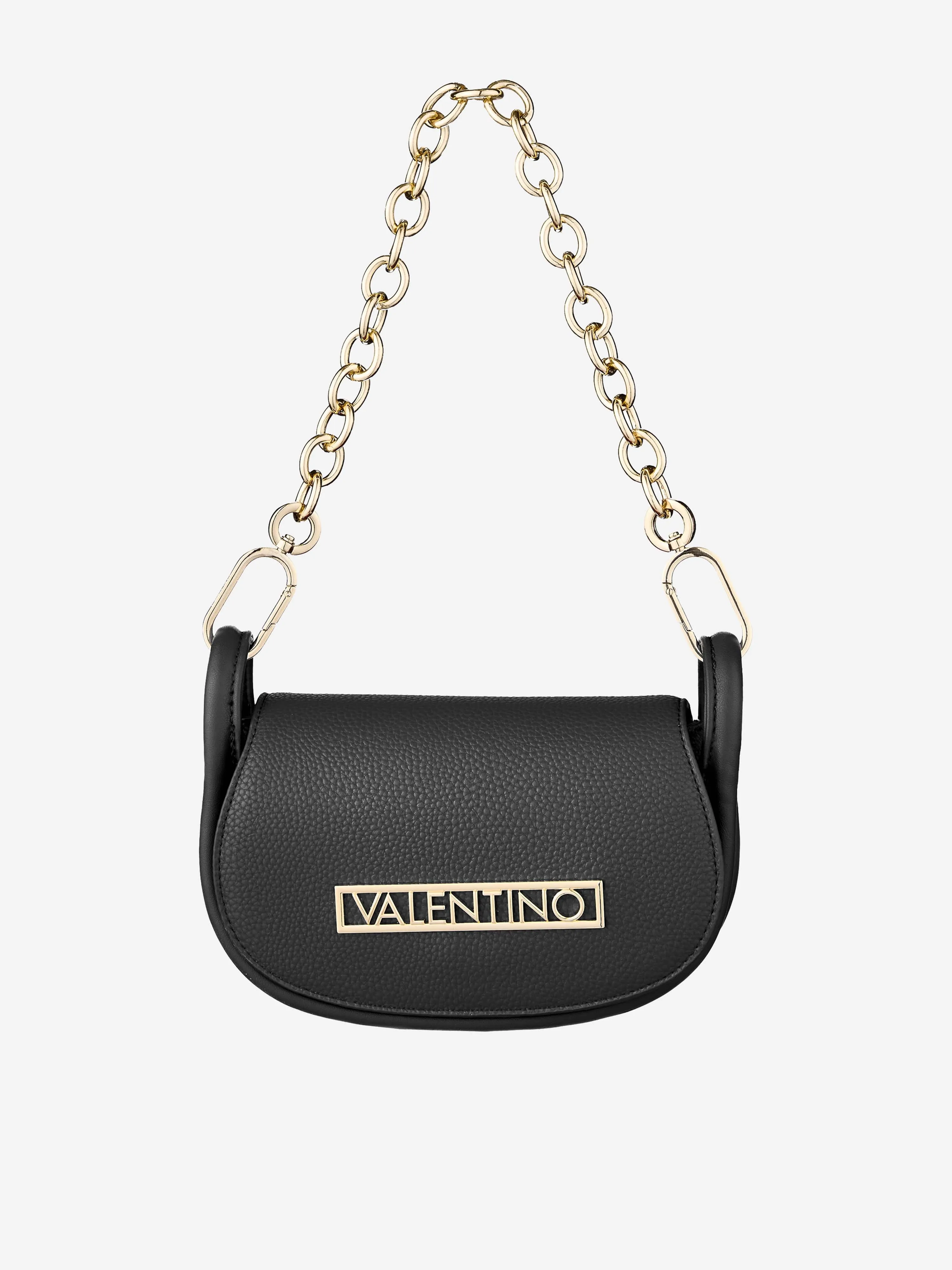 Valentino Girls Vinile Flap Bag in Black (22cm)