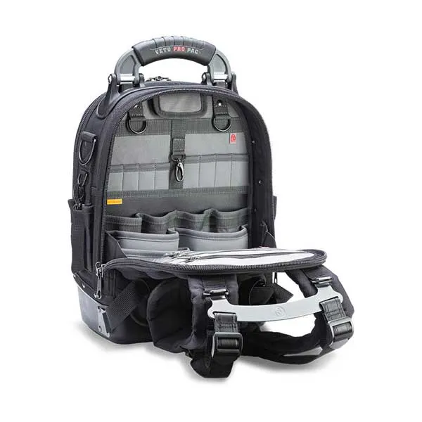 Veto Pro Pac TECH PAC MC BLACKOUT Compact & Customizable Service Tech Tool Backpack and Includes the Tool and Meter Panels