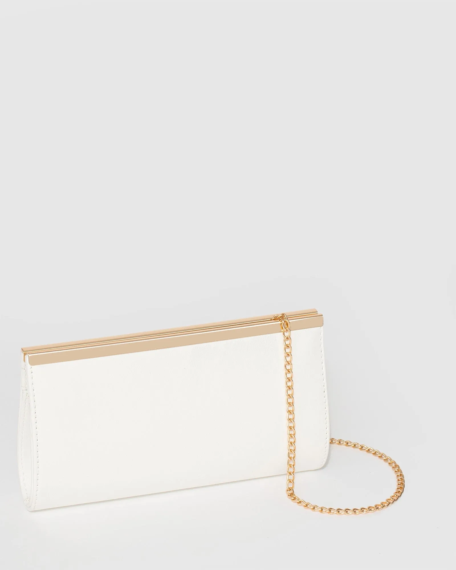 White Taylor Classic Clutch Bag