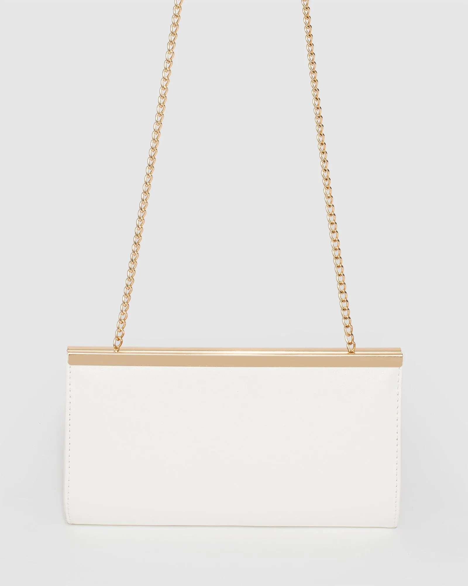 White Taylor Classic Clutch Bag