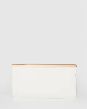 White Taylor Classic Clutch Bag