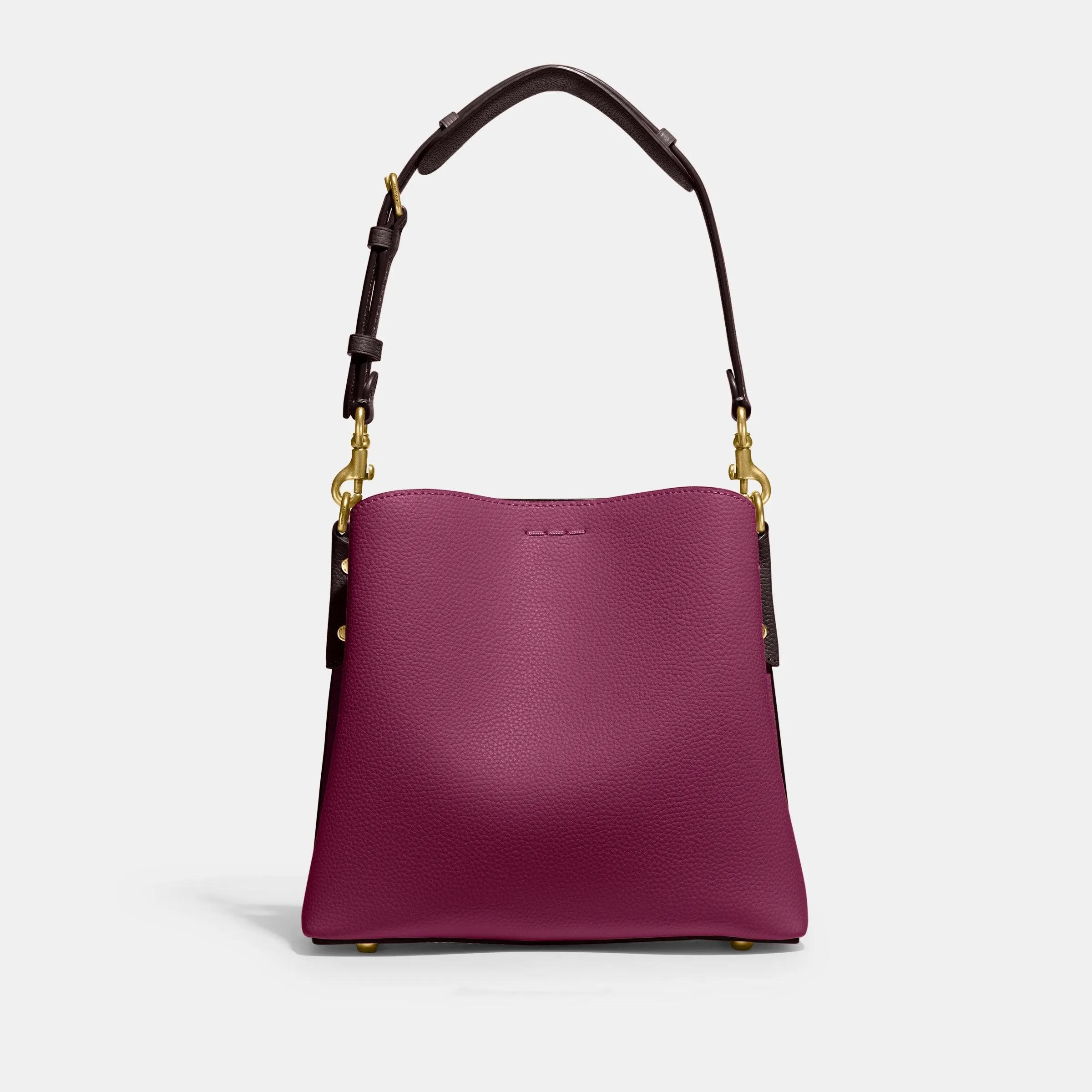 Willow Bucket Bag In Colorblock With Signature Canvas Interior