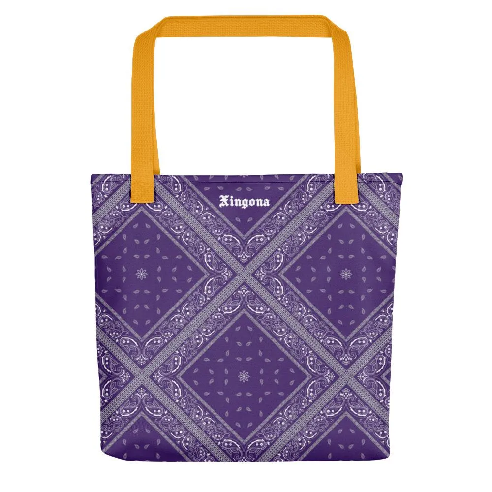 Xingona Purple Bandana Gold Strap (Lakers Colors) - Tote bag